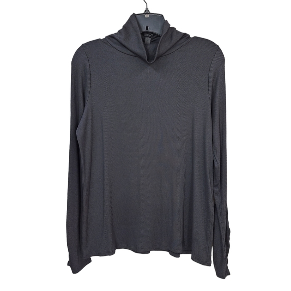 41 Hawthorn Women's Micro-Ribbed Ruched High Neck Sweater - L - Picture 1 of 6